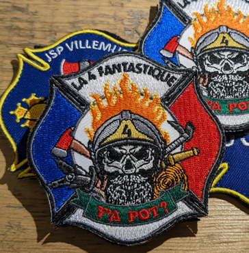 Ecusson brodé Sapeurs Pompiers Villemur CustomizeFR